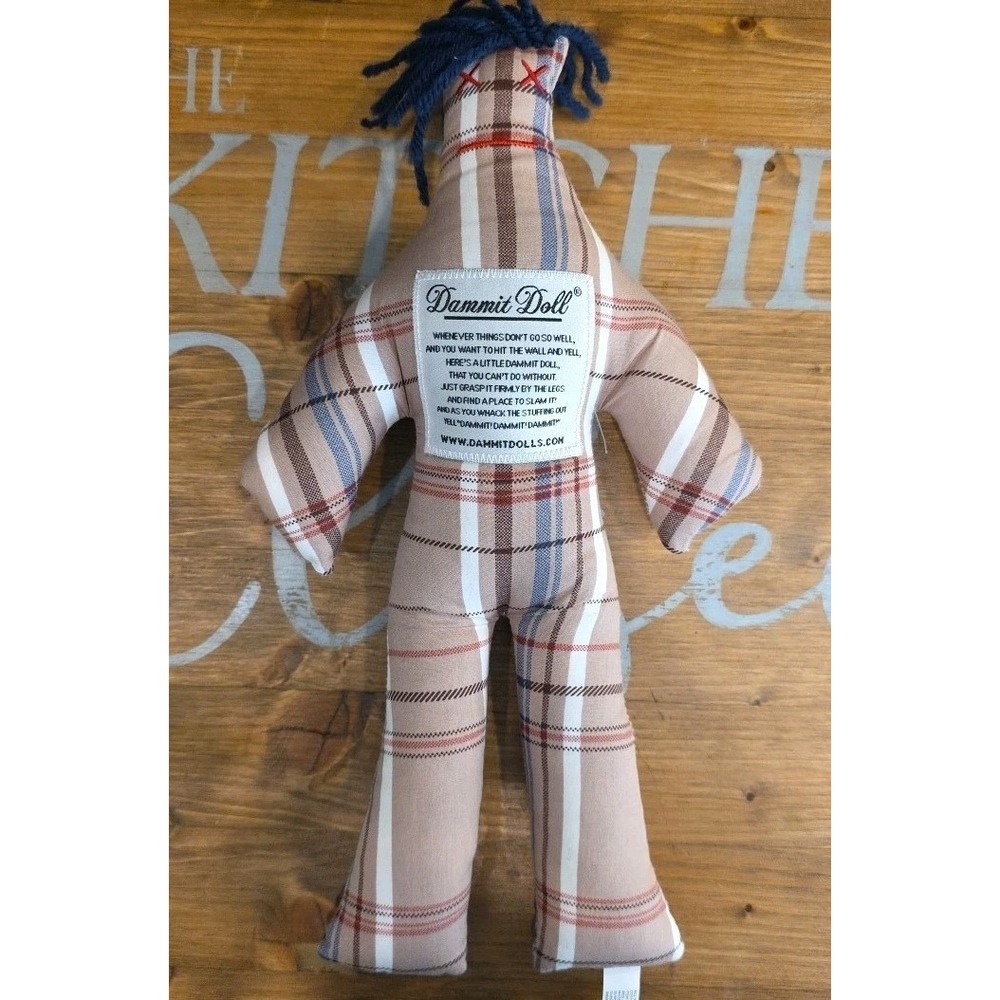 Dammit Doll - Stress Relief Doll Plaid